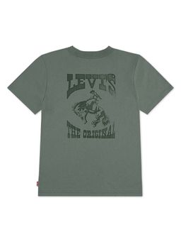 Levi's - Boys Green Typography Printed T-shirt