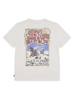 Levi's - Boys White Graphic Printed T-shirt