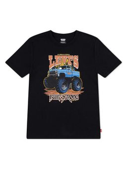 Levi's - Boys Black Monster Truck Graphic Printed T-shirt
