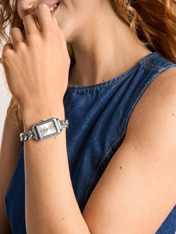 Fossil - Raquel Silver Toned Women Quartz Watch (Es5477) (M)