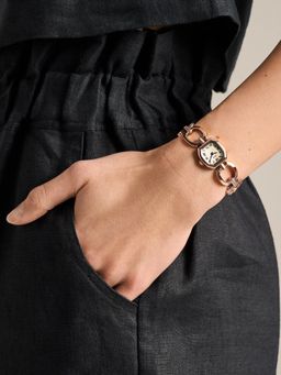 Fossil - Harlow Rose Gold Toned Women Quartz Watch (Es5484) (M)