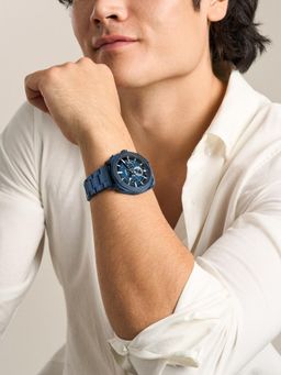 Fossil - Machine Blue Men Quartz Watch (Fs6167) (M)