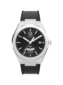 Timex - Q Round 39Mm Black Dial Analog Men Watch (Tw2Y24900Uj) (M)