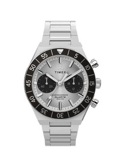 Timex - Q Round 40Mm Black Dial Analog Men Watch (Tw2Y55800Ik) (M)