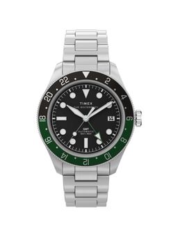 Timex - Waterbury Round 42Mm Black Dial Mechanical Automatic Men Watch (Tw2Y60800Uj) (M)