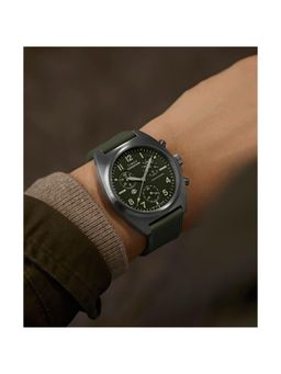 Timex - Expedition Tonneau 41Mm Green Dial Analog Men Watch (Tw2Y61100Uj) (M)