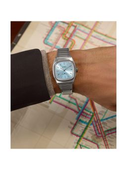 Timex - Square 34Mm Blue Dial Mechanical Automatic Men Watch (Tw2Y66700Ik) (M)