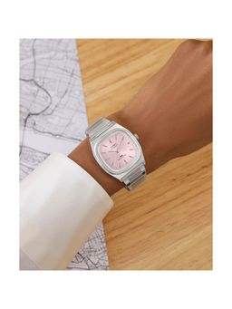 Timex - Square 34Mm Pink Dial Mechanical Automatic Men Watch (Tw2Y66800Ik) (M)