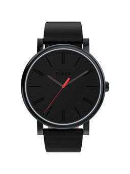 Timex - Round 42Mm Black Dial Analog Men Watch (Tw2Y69200Uj) (M)