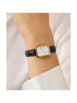 Timex - Trend Rectangle 21Mm White Dial Analog Women Watch (Tw2Y71900Uj) (M)