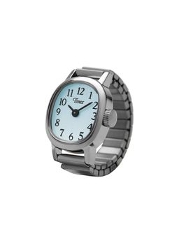 Timex - Cavatina Square 7Mm Blue Dial Analog Women Ring Watch (Tw2Y77200Uj) (M)