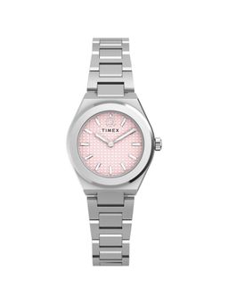 Timex - Q Round 24Mm Pink Dial Analog Women Watch (Tw2Y77400Uj) (M)
