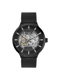 Timex - Signio Black Round Dial Analog Men's Watch (Tweg31501) (M)