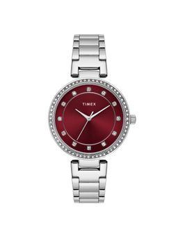 Timex - Trendline Round 35Mm Champagne Dial Analog Women Watch (Twel18712) (M)