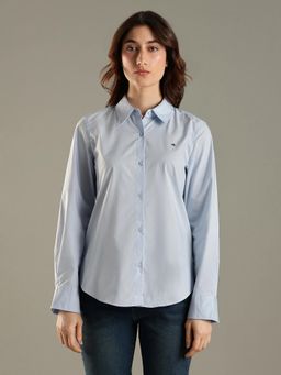 Tommy Hilfiger - Solid Regular Fit Cotton Shirt