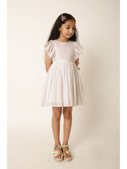 A Little Fable - Snow Flutter Dress
