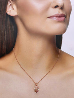 Kai Jewel - Sterling Silver Rose Gold A Hearty Glint Chain Necklace