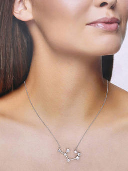 Kai Jewel - Sterling Silver Minimalistic Sagittarius Zodiac Zirconia Casual Necklace