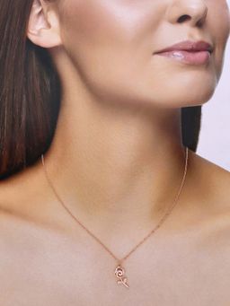 Kai Jewel - Sterling Silver Rose Gold A Rosy Radiance Of Love Casual Chain Necklace