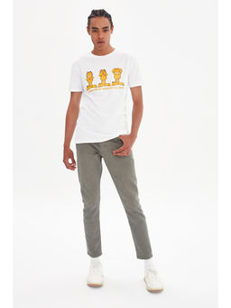 Trendyol - Man White T-Shirt