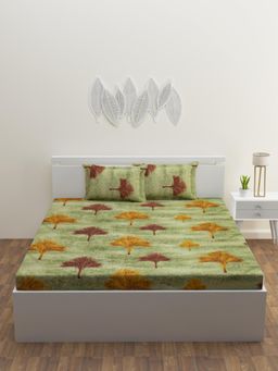 Happy Hues - Artisan Collection King Size Bedsheet with 2 Pillow Covers