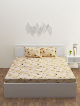 Happy Hues - Artisan Collection King Size Bedsheet with 2 Pillow Covers