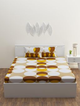 Happy Hues - Artisan Collection King Size Bedsheet with 2 Pillow Covers