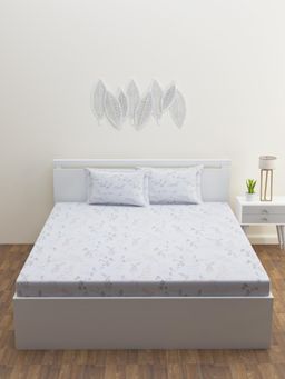 Happy Hues - Tussah Collection King Size Bedsheet with 2 Pillow Covers