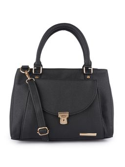 Lapis O Lupo - Black Solid-Plain Handbag
