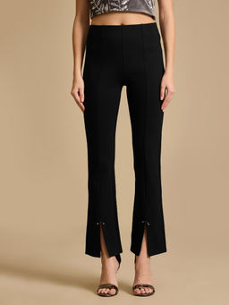 Kazo - Women Black Cleo Straight Jeggings