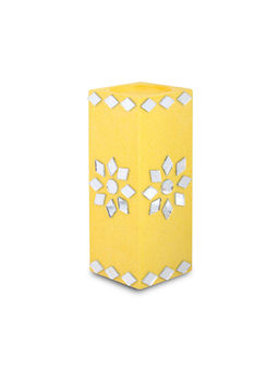 Little Birdie - Mirror Art Tealight Holder Florista Yellow 5inch Yellow