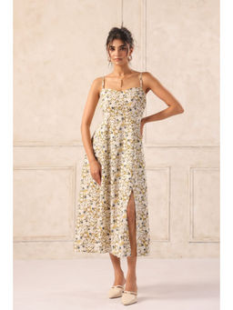 June 9 Clothing - Ditsy Floral Print Midi Dress