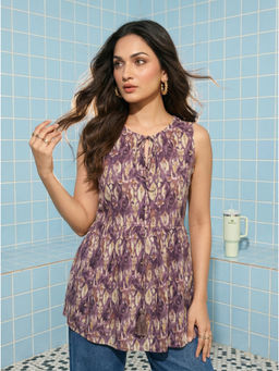 Mamicha - Purple Nitya Top