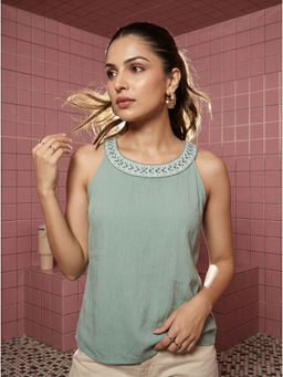 Mamicha - Sage Mihika Top