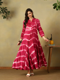 Mamicha - Magenta Ruhani Maxi Dress