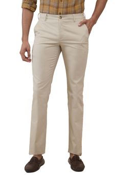 ColorPlus - Slim Fit Solid Medium Fawn Trouser