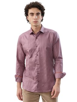 Park Avenue - Slim Fit Stripes Medium Pink Shirt