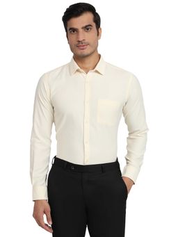Park Avenue - Slim Fit Light Yellow Shirt