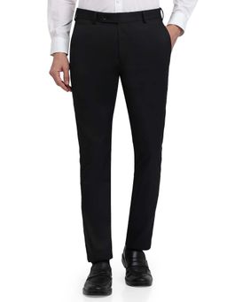 Park Avenue - Slim Fit Solid Black Trouser