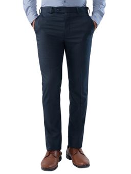 Park Avenue - Slim Fit Solid Medium Grey Trouser