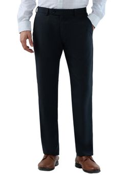 Park Avenue - Regular Fit Checkers Dark Blue Trouser