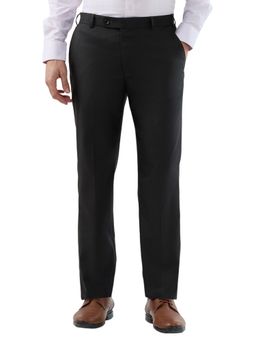 Park Avenue - Regular Fit Checkers Dark Brown Trouser