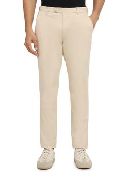Raymond - Slim Fit Solid Medium Fawn Trouser