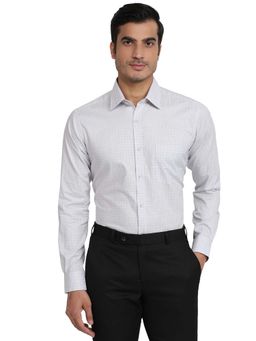 Raymond - Contemporary Fit Checks Medium Violet Shirt