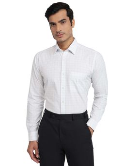 Raymond - Slim Fit Checkers Light Blue Shirt