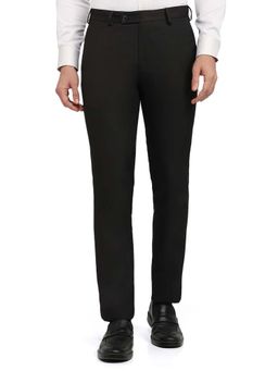 Raymond - Slim Fit Structure Dark Brown Trouser