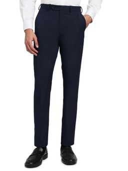 Raymond - Contemporary Fit Solid Dark Blue Trouser