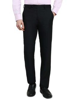 Raymond - Contemporary Fit Solid Black Trouser