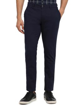 Parx - Tapered Fit Dark Blue Trouser