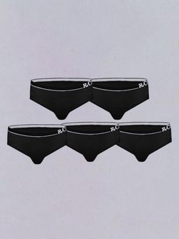 Tailor and Circus - Black Solid Regular Briefs